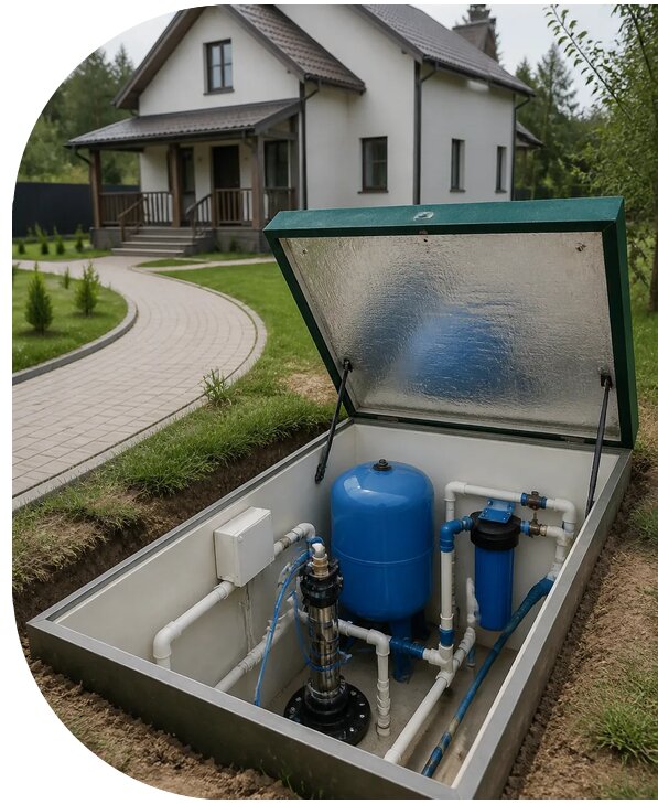 Автономное водоснабжение дома в Сосновом Боре от 152370 р. | АПаруса-Снб